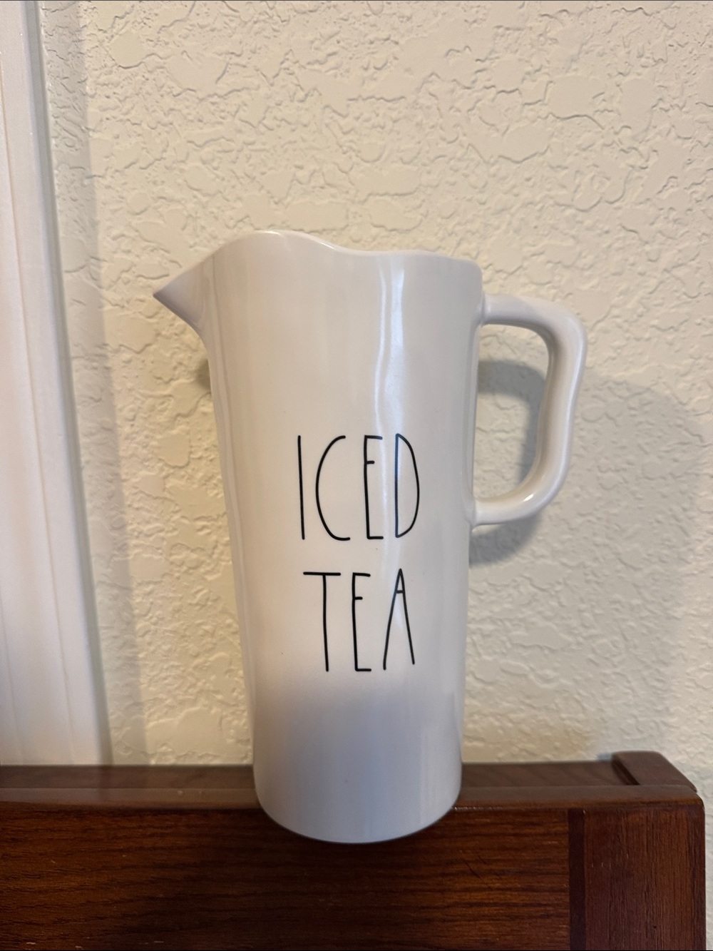 Rae Dunn White Iced Tea Pitcher
